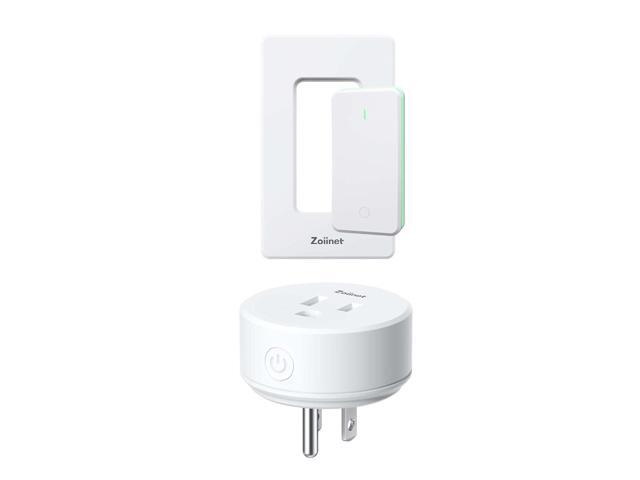Remote Control Outlet Plug Switch, Buckle Design & Removable Wireless Light Switch, No Wiring Needed, 300 ft, 15A/1500W, Programmable, for.