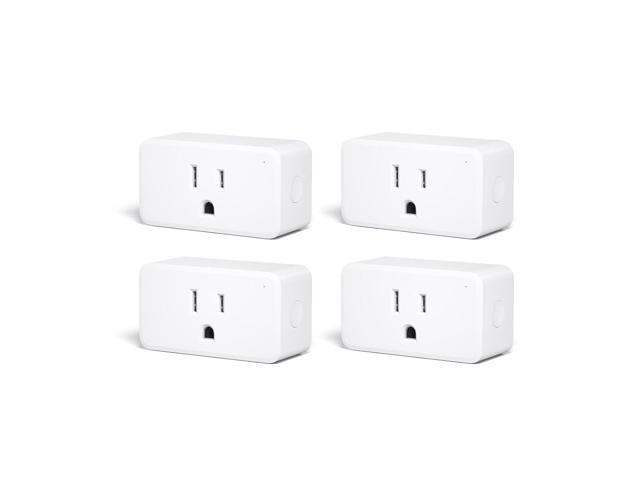 THIRDREALITY ZigBee Smart Plug 4 Pack with Real-time Energy Monitoring,15A Outlet, Zigbee Repeater,ETL Certified,ZigBee Hub Required,Work with Home.