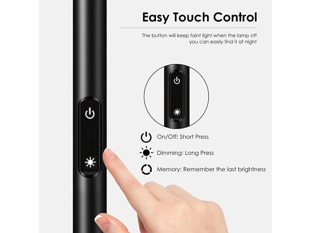BoostArea Floor Lamp/Standing Lamp, 20W 2000LM LED Torchiere Lamp, Stepless Dimmable, Touch Control, 3000K Daylight, 50000hrs Lifespan for Living...