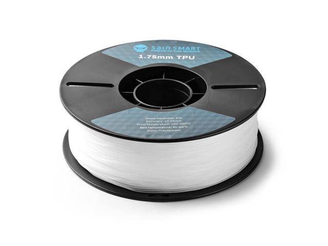 SainSmart 87A TPU Filament 1.75mm Flexible TPU 3D Printer Filament 1kg Spool, Natural