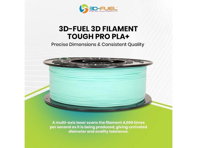 3D-Fuel Tough Pro PLA+ Filament for 3D Printing, Made in The USA, 3D Printer Filament, Dimensional Accuracy +/- 0.02 mm, 1.75 mm, 1 kg Spool, Iron Red