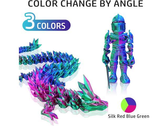 LOVOON 3D Printer Filament, Tricolor PLA Filament 1.75mm Silk Rainbow Filament Green-Red-Blue, 3D Printing Accessories PLA Filament Multicolor,...