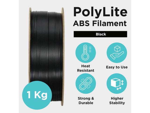 Polymaker ABS Filament 1.75mm Black 3D Printer Filament 1.75mm Heat Resistant 1kg - PolyLite ABS 3D Printing Filament 1.75mm, Strong & Durable,...