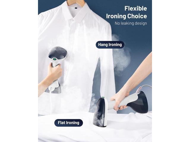 BEAUTURAL Steamer for Clothes, Portable Handheld Garment Fabric Wrinkles Remover, Aluminun Heating Plate, 35-Second Fast Heat-up, Large Detachable...