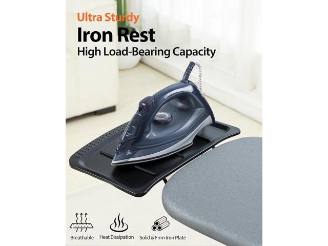 Full Size Ironing Board, Extra wide Foldable Iron Board, Heavy Duty Iron Rest, Height Adjustable & Space-Saving Folding Boards with Heat-Resistant...