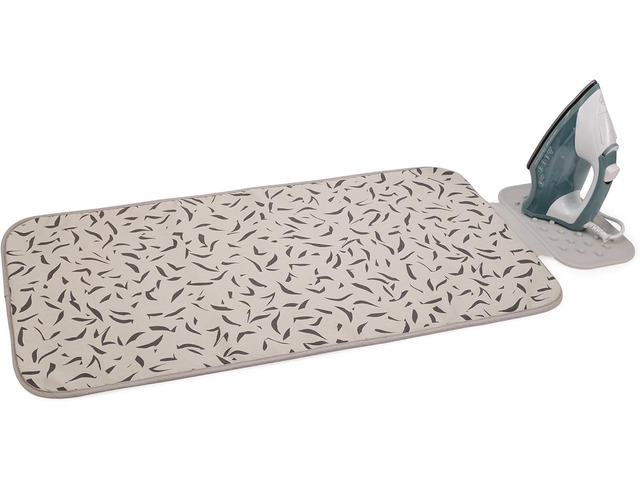 Joseph Joseph Swift Folding Ironing Mat with Silicone Iron Rest, Heat and Steam Resistant, Non-Slip Ironing Pad, Compact Storage, 35.4 x 18.5 in,...