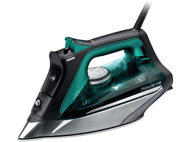 Rowenta Pro Master Stainless Steel Soleplate Steam Iron for Clothes, 210 g/min, 400 Microsteam Holes, Cotton, Wool, Poly, Silk, Linen, Nylon, 1775...