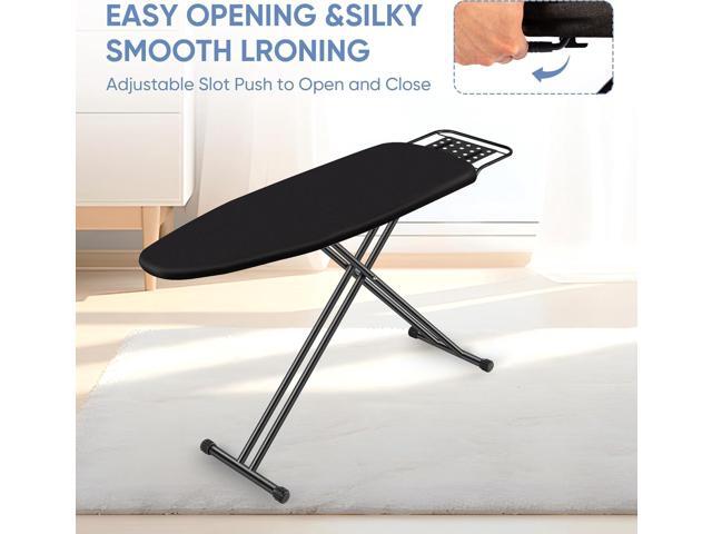 Jakeefud Full Size Ironing Board 15' X 47' with Heat Resistant Cover and Thicken Felt Pad, Safety Iron Rest, Heavy Duty,Anti-Skid Feet, Height...