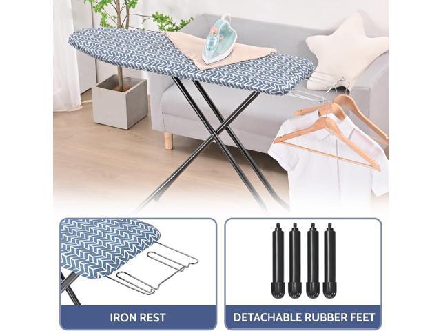 APEXCHASER Ironing Board Full Size, Iron Board with Ironrest, Lightweight Iron Table Stand Adjustable Height, Foldable Iron and Ironing Boards Set...