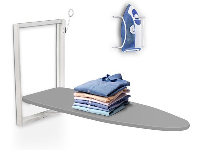 Ivation Wall-Mounted Ironing Board Foldable 36.2 x 12.2 Sturdy Ironing Station for Home & Apartments, Easy-Release Lever, Removable Cotton Cover,.
