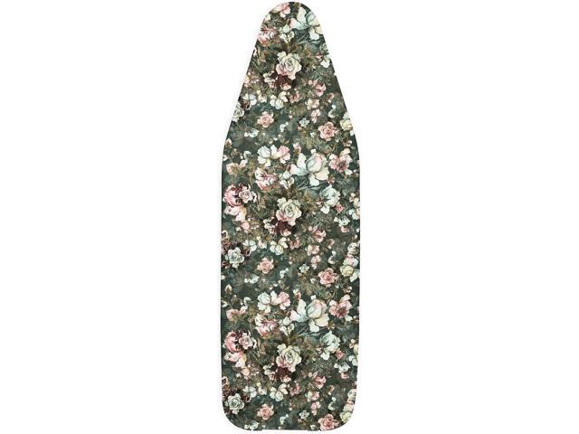 Encasa XO Ironing Board Cover and Pad - Thick 4mm Felt, Heat & Scorch-Resistant, Fits Wide Boards 49'x18', Elastic Bungee Cord Tightening, Easy...