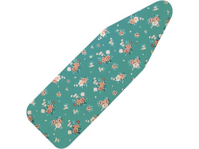 LCLW Ironing Board Cover and Pad Standard Size 15' x 54',3 Pairs of Hook and Loop Fastener Straps,Elastic Edges,Cotton Iron Board Cover with Scorch...