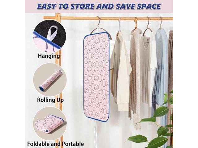 Portable Ironing Mat for Table Top Iron Pad for Countertop Thick Ironing Blanket Over The Door Steamer Pad Washer Dryer Heat Resistant Mat Travel...