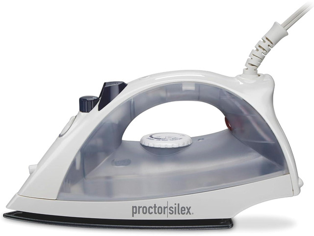 Proctor Silex Iron & Vertical Steamer for Clothes with Nonstick Soleplate, 1200 Watts, Adjustable Spray and Blast Steam Settings, Auto Shutoff,...