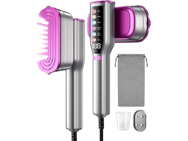 DIGIX 2-in-1 Steamer & Iron, 10s Heat-up, LED Display, 6 Modes, 130ml Large Tank, Self Clean, 1200W Travel Steamer for Clothes, Portable Handheld.