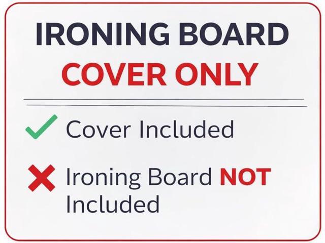 EuroPro Asymmetric Ironing Board Padded Cover Only - 3 Layer Padded Ironing Board Cover Made for Euro-Pro Deluxe Board - AlumiTek Coated, Heat...