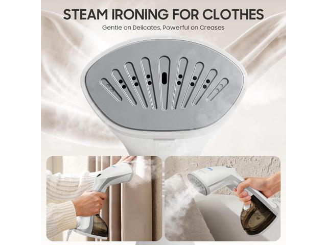 Lollair Steamer for Clothes, 20S Heat-up,1200W, 250ml,13-Vent Design for Strong Steaming, 2-in-1 Steamer & Iron, Handheld for All Fabrics, Garment...