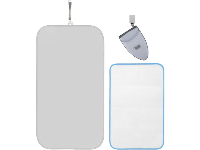WAYUTO Over Door Garment Steamer Travel Mat 22 x 47 inches with Hook, Ironing Glove & Scorch Mesh Ironing Press Pad