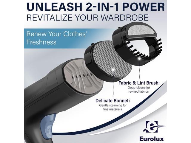 Eurolux Steamer For Clothes Portable Handheld Garment Travel Steamer For Clothing, Detachable Water Tank, 30-second Heat-up Powerful Fabric Wrinkle...