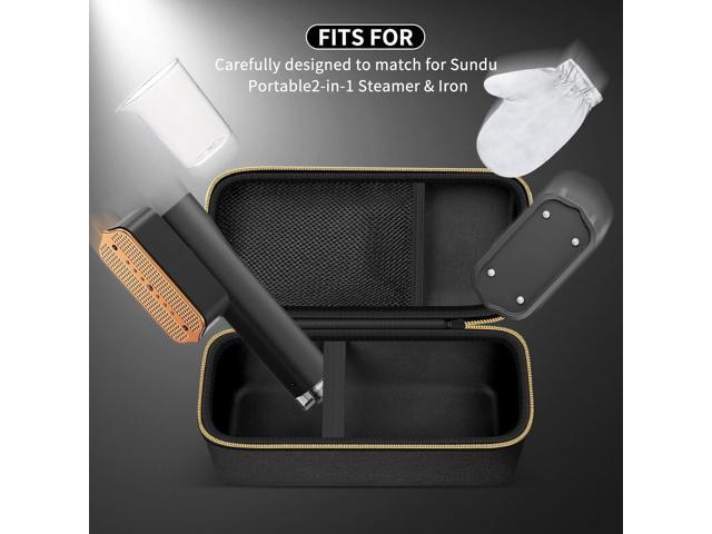 Steamer for Clothes Case Compatible with Sundu Portable 2-in-1 Steamer & Iron. Handheld Travel Iron Carrying Storage Organizer with Mesh Pocket for...