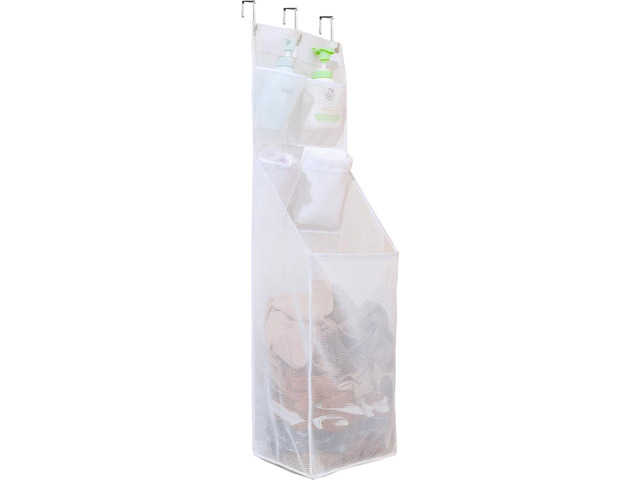ALYER Multi-Scene Suitable Hanging Mesh Laundry Basket,Behind The Door Storage Organizer for Laundry,RV,Dorm,Bathroom,Bedroom,Pantry,...