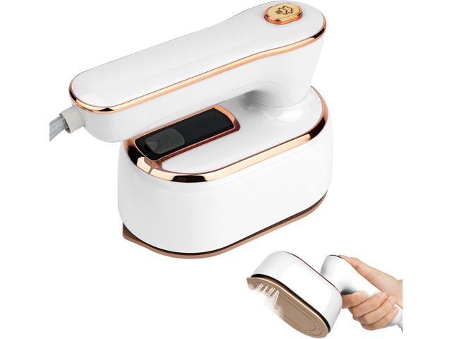 AUAUY Mini Steam Iron, 1000W Portable Handheld Travel Steam Iron, 180Â° Rotating Handle Converts Iron into Handheld Steamer, 15s Fast Heat Up,.