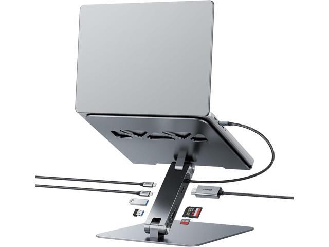 BENFEI Laptop Stand with USB C 7in1 Docking Station,HDMI 4K@60Hz,1*SD 1*Micro SD,100W Power Delivery,10Gbps 1*USB C 3.2 and 2*USB A 3.2 Compatible...
