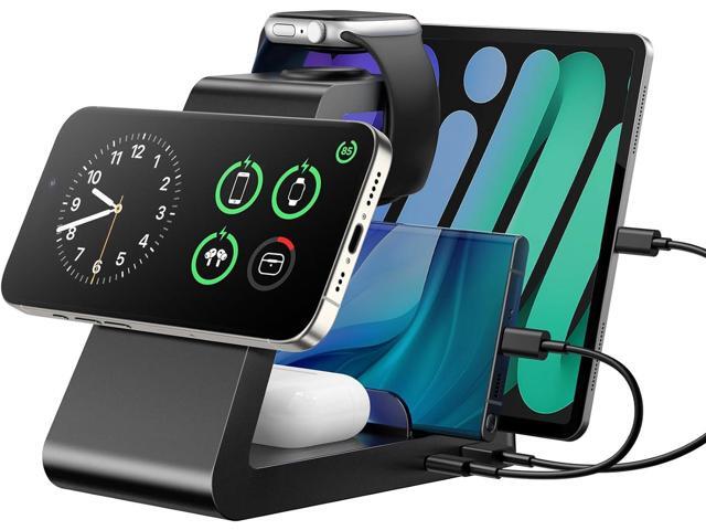 Charging Station for iPhone,5 in 1 Wireless Charger Stand Dock for Apple: Mag-Safe Charging Station for Multiple Devices Apple iPhone 17 16 15 14...