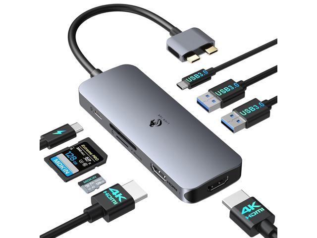 Docking Station for MacBook Pro Air, LIONWEI USB C Docking Station Dual Monitor, Dual HDMI Adapter Hub for Mac MacBook Pro with 2 HDMI, 3 USB 3.0,...