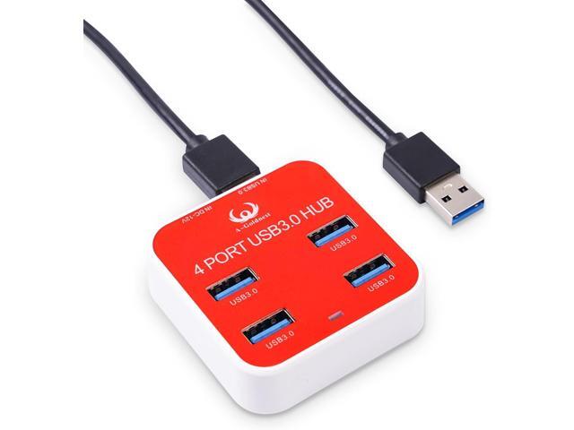 USB 3.0 Hub, 4-Port USB Hub3.3ft Extension Cable USB Splitter USB Expander for Laptop, Xbox, Flash Drive, HDD, Console, Printer, Camera,Keyborad,...