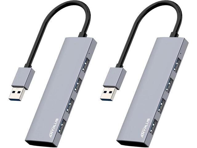 USB Hub, USB 3.0 Hub Aluminum Alloy Ultra Slim USB Splitter, Portable 4 Port USB Extender, USB Hub for Laptop, PC, MacBook, iMac, Surface Pro, Mac...