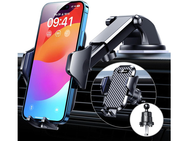 VANMASS Car Phone Holder 2025 Ultimate Military-Grade Phone Holder for Your Car Windshield DashboardNewest Best Strongest Cell Phone Car Mount with...