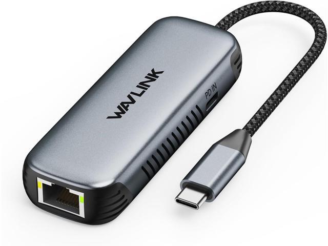 WAVLINK 5Gbps USB C to Ethernet Adapter, 5000Mbps USB-C to RJ45 Network Converter with 95W Charging Port, Aluminum Case for Windows, Mac OS, iPad...