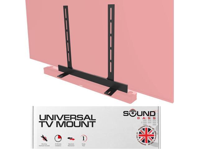 Sound Bass Universal Under TV Mount Black Compatible With Bose Smart Soundbar 300/500/550/600/700/900/Ultra, TV Speaker, Soundtouch 300 - Invisible...