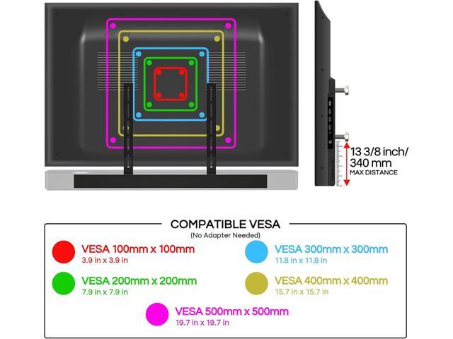 Sound Bass Universal Under TV Mount Black Compatible With Bose Smart Soundbar 300/500/550/600/700/900/Ultra, TV Speaker, Soundtouch 300 - Invisible...