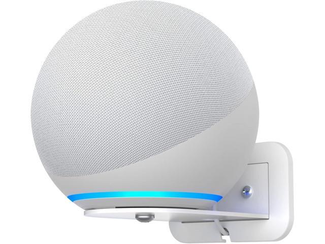 HomeMount Metal Wall Mount for Google Nest Mini & Echo 4th Gen - Speaker Wall Mount Holder with Cable Management to Hide Messy Wires Space-Saving.