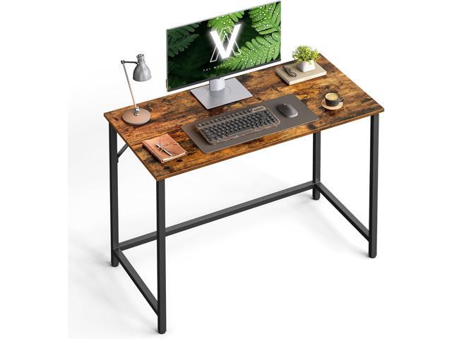 VASAGLE Computer Desk, Gaming Desk, Home Office Desk, for Small Spaces, 19.7 x 39.4 x 29.9 Inches, Industrial Style, Metal Frame, Rustic Brown and...