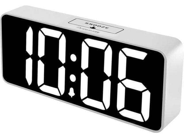 DreamSky Large Digital Alarm Clock Big Numbers for Seniors & Visually Impaired, 9 Inches Electric Clocks for Bedroom, Jumbo Display Fully Dimmable.