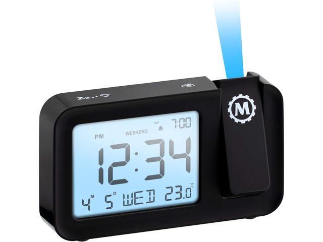 MARATHON Projection Clock with Large Display and Backlight