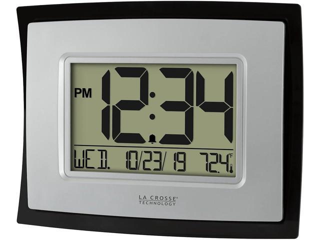 La Crosse Technology Wall/Table Clock, 6.85-inch H x 8.66-inch W x 0.95-inch D (WT-8002U) (WT-8002U-INT)