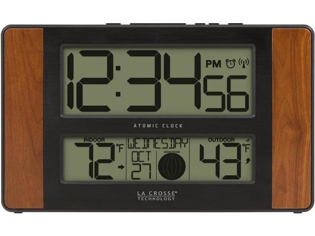 La Crosse Technology Wall/Table Clock, 6.61-inch x 11.1-inch x 1.14-inch (513-1417CH-INT)