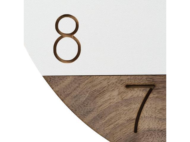 La Crosse Technology 12' Sierra Wood Quartz Analog Wall Clock - White - 404-3630B