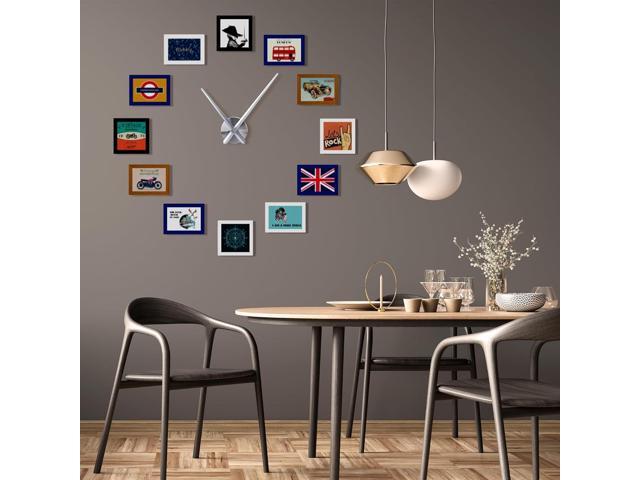 Lafocuse Silent 24 Inch DIY Wall Clock with Large Clock Hands and Motor Kit, DIY 12888 Clock Movement Mechanism Replacement with 12 Inch Long...
