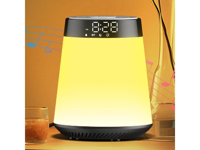 Sunrise Alarm Clock with Wake Up Light & White Noise Machine - 21 Soothing Sounds, 12 Color Dimmable Night Lights, Bluetooth Speaker, Digital Clock.