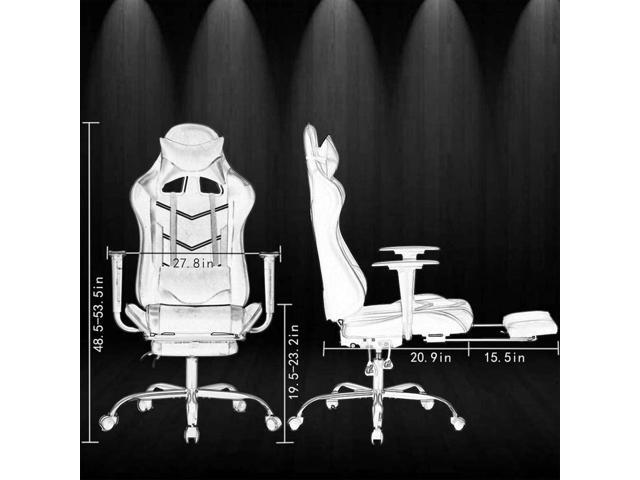 BestOffice Ergonomic Office, PC Gaming Desk Chair Executive PU Leather Computer Lumbar Support with Footrest Modern Task Rolling Swivel Chair for...