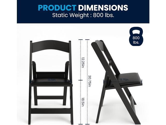 Flash Furniture Hercules Series Folding Chairs for Weddings and Formal Events, Stackable Commercial Event Seats with 1,000-lb. Static Weight...