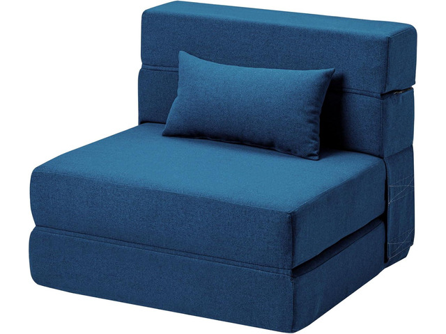 Folding Sofa Bed with Pillow- Convertible Chair Floor Couch & Sleeping Mattress, Foldable Memory Foam Sleeper for Living Room/Dorm/Guest Room/Home...