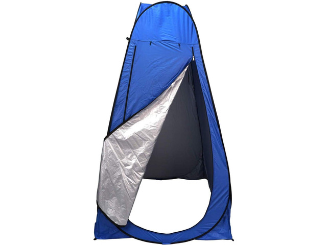 HTTMT- Pop Up Instant Tent Rain Shelter Privacy Tent Shower Toilet Bathroom Portable Changing Room for Beach Hiking Camping Outdoor Use in Blue (3...