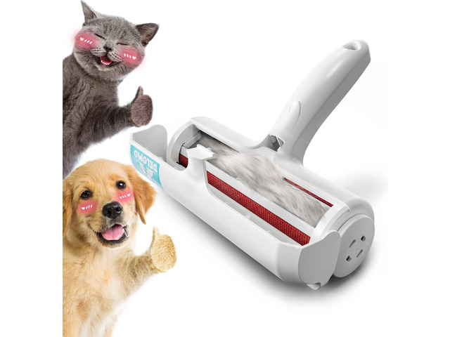 DELOMO Pet Hair Remover Roller, Reusable Lint Roller for Dog and Cat Hair