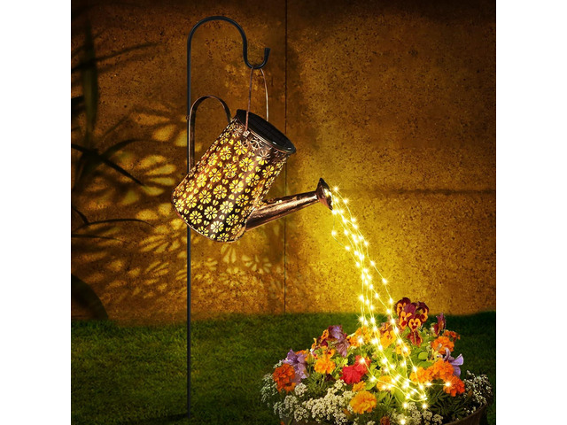 Solar Garden Lights Watering Can Lights Outdoor Garden Decor